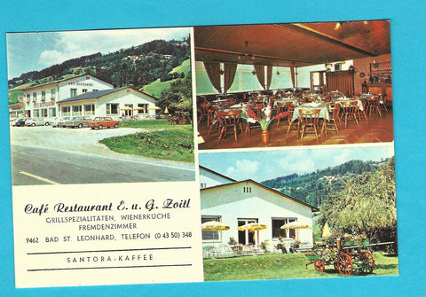 AK Bad St. Leonhard. Cafe Restaurant E. u. G. Zoitl.