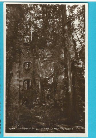 AK Ruine Lichtengraben bei St. Leonhard i. Lavanttale. (1930-31)