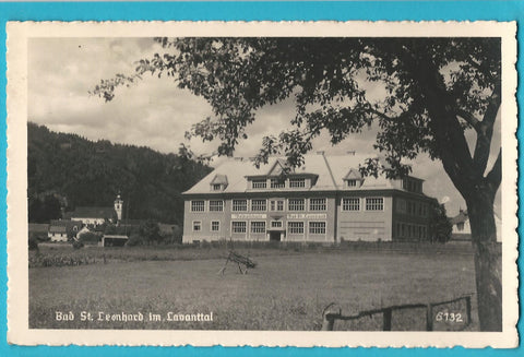 AK Bad St. Leonhard im Lavantal. Volksschule (1939)