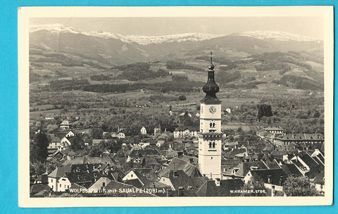 AK Wolfsberg mit Saualpe.