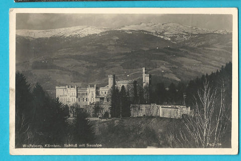 AK Wolfsberg. Schloß mit Saualpe. (1935-36)