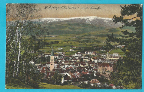 AK Wolfsberg mit Saualpe. (1925-26)
