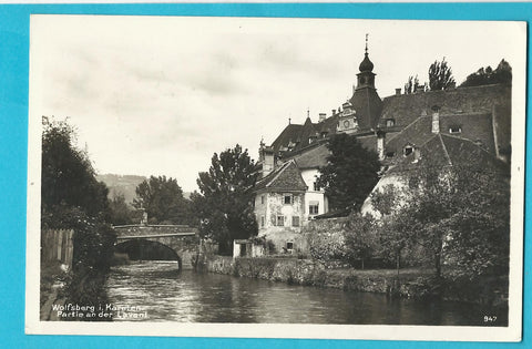 AK Wolfsberg. Partie an der Lavant. (1927)