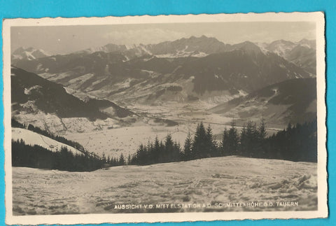 AK Aussicht v. d. Mittelstation a. d. Schmittenhöhe.