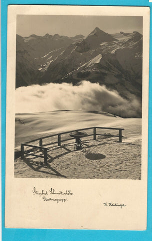 AK Skigebiet Schmittenhöhe Glocknergruppe. (1934)