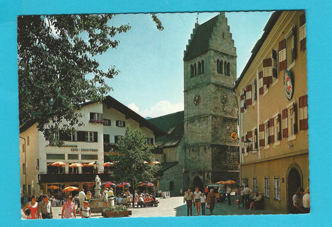 AK Zell am See. Stadtplatz mit Pfarrkirche.