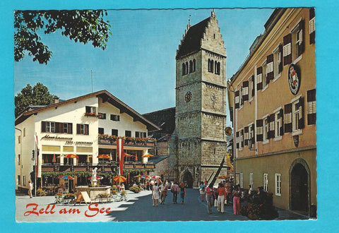 AK Zell am See. Stadtplatz. Pfarrkirche.
