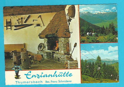 AK Enzianhütte. Bes. Franz Schmiderer. Thumersbach.