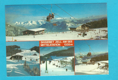 AK Skigebiet Zell am See. Mittelstation.