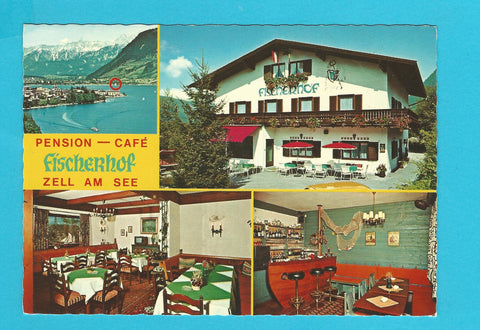AK Zell am See. Pension Cafe Fischerhof. Prielaustraße 713.