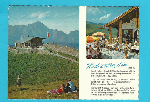 AK Zell am See. Hochzeller Alm - Restaurant.
