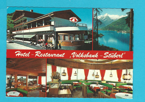 AK Zell am See - Schüttdorf 233. Volksbankstüberl. Hotel Restaurant M. Stöckl.