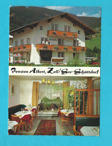 AK Zell am See - Schüttdorf. Pension Albert. Bes. Albert Sommerer.