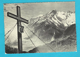 AK Gedenkkreuz für die verstorbenen Sudetendeutschen errichtet im Rahmen des Weltflüchtlingssjahres von der SLÖ-Bezirksgruppe Zell am See auf dem Imbachhorn im September 1960.