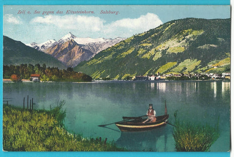 AK Zell am See gegen das Kitzsteinhorn.