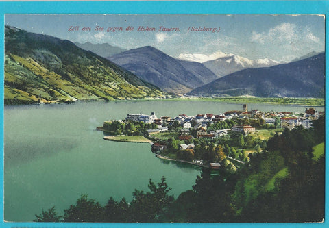 AK Zell am See gegen die Hohen Tauern.
