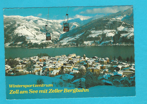 AK Zell am See mit Zeller Bergbahn.