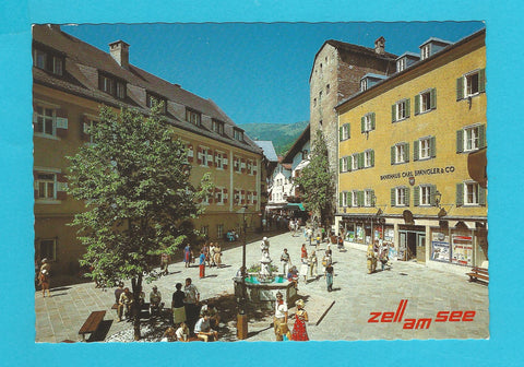 AK Zell am See. Fußgängerzone, Stadtplatz mit Kastnerturm.