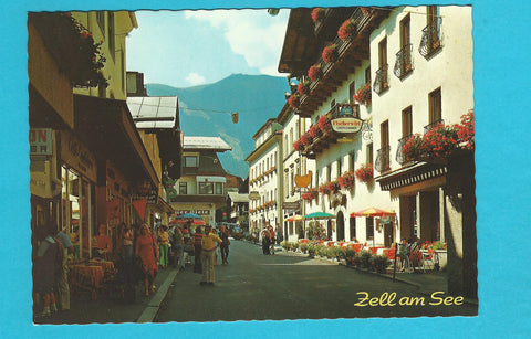 AK Zell am See. Seegasse mit Schmittenhöhe.
