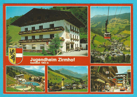 AK Saalbach 299. Jugendheim Zirmhof. J. u. H. Eder.