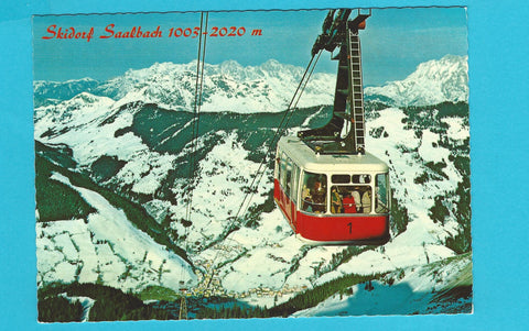 AK Saalbach. Seilbahn zum Schattberg.