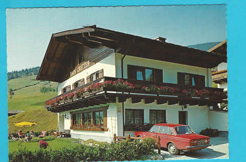 AK Saalbach. Haus Gratzer. Bes. F. u. E. Gratzer.