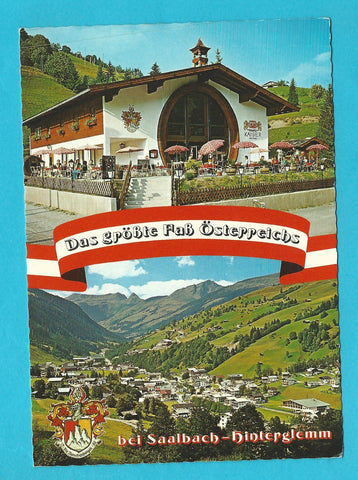 AK Das größte Faß Österreichs bei Saalbach-Hinterglemm.