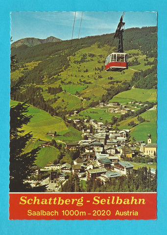 AK Saalbach. Schattberg-Seilbahn.