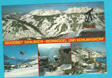 AK Skigebiet Saalbach - Bernkogel und Kohlmaiskopf.