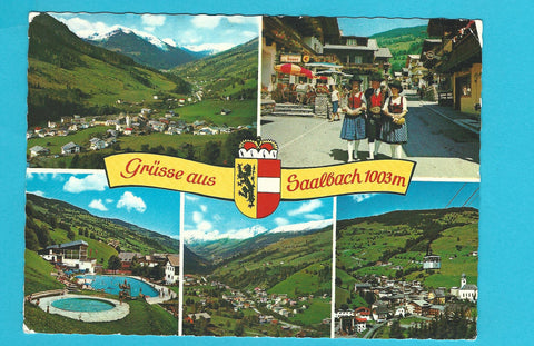 AK Grüße aus Saalbach.