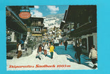 AK Skiparadies Saalbach. Dorfstraße.