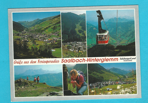 AK Grüße aus dem Ferienparadies Saalbach-Hinterglemm.
