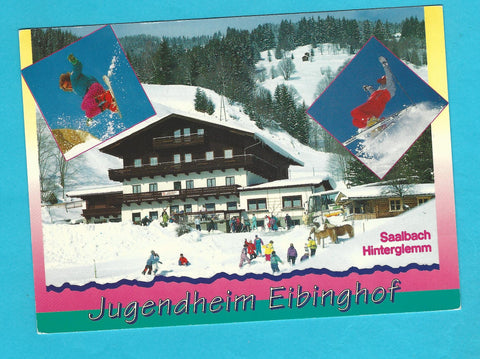 AK Saalbach-Hinterglemm. Jugendheim Eibinghof. Albert und Inge Riedlsperger.