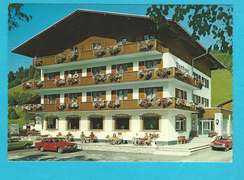 AK Saalbach. Hotelpension Barbarahof. Bes. R. u. B. Steger.