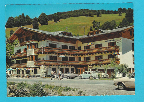 AK Saalbach. Gasthof Pension Auwirt J. u. G. Kröll.