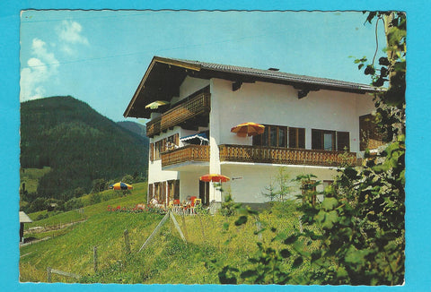 AK Saalbach. Appartementhaus Schönblick. Andreas und Anna Loitfelder.