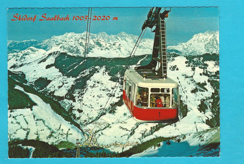 AK Saalbach. Seilbahn zum Schattberg.