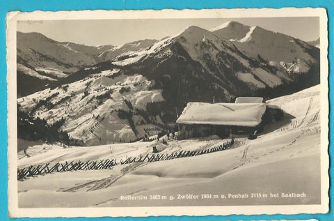 AK Reiteralm g. Zwölfer u. Penhab bei Saalbach. (1938)