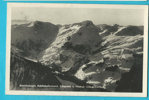 AK Manlitzkogel. Schönhoferwand Gaisstein u. Penhab vom Schattberg. (1930)