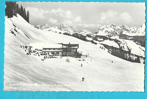 AK Saalbach, Breitfußalm am Zwölferkogel g. d. Stein. Meer.