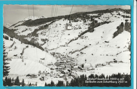 AK Saalbach. Seilbahn zum Schattberg.