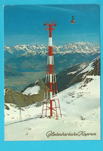 AK Gletscherbahn Kaprun. Die höchste Seilbahnstütze der Welt.