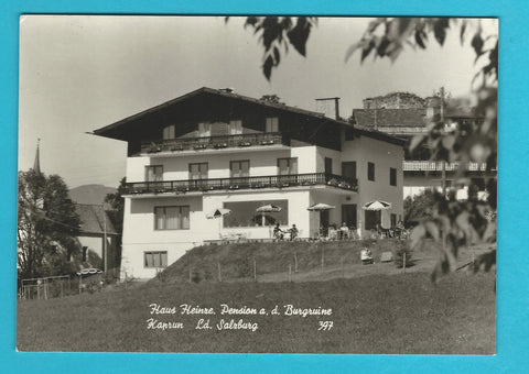 AK Kaprun. Haus Heinze Pension a.d. Burgruine.