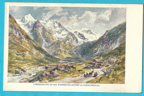 AK Limbergalpe auf dem Wasserfallboden im Kaprunertal.