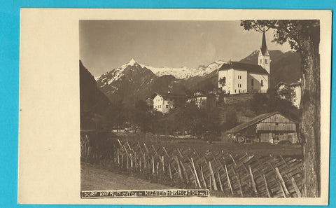 AK Dorf Kaprun mit dem Kitzsteinhorn.
