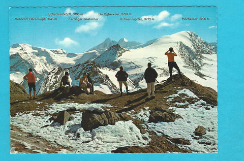 AK Gletscherbahnen Kaprun. Maurerkogelscharte am Ende des Schmiedingergletschers.
