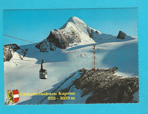 AK Gletscherbahnen Kaprun. 3. Teilstrecke zur Bergstation und Kitzsteinhorn.