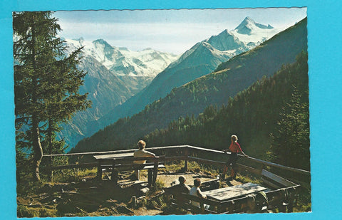 AK Maiskogelbahn Kaprun. Gletscherblick mit den Staumauern.