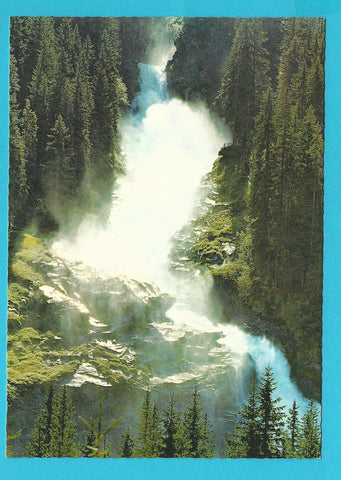 AK Krimml. Unterer Fall der weltberühmten Wasserfälle.