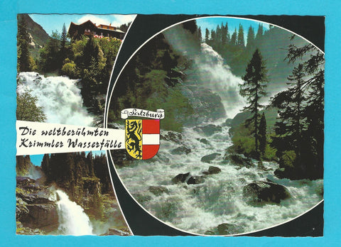 AK Die weltberühmten Krimmler Wasserfälle.